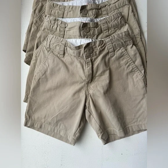Cat & Jack boys khaki shorts size 5 LOT OF 6 - Picture 2 of 4